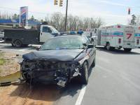 DSC00042 Front End of HPD Car that struck CMPD Car while responding to another 
traffic accident in Hunterville.