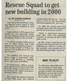 Newspaper Clipping about NMRS getting new building